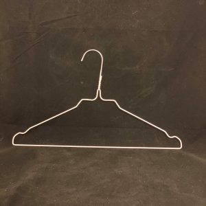 13g Notched White Suit Hangers 16" - 500