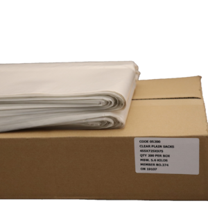 Clear Refuse Sacks 180g 455x725x975mm - Box 200