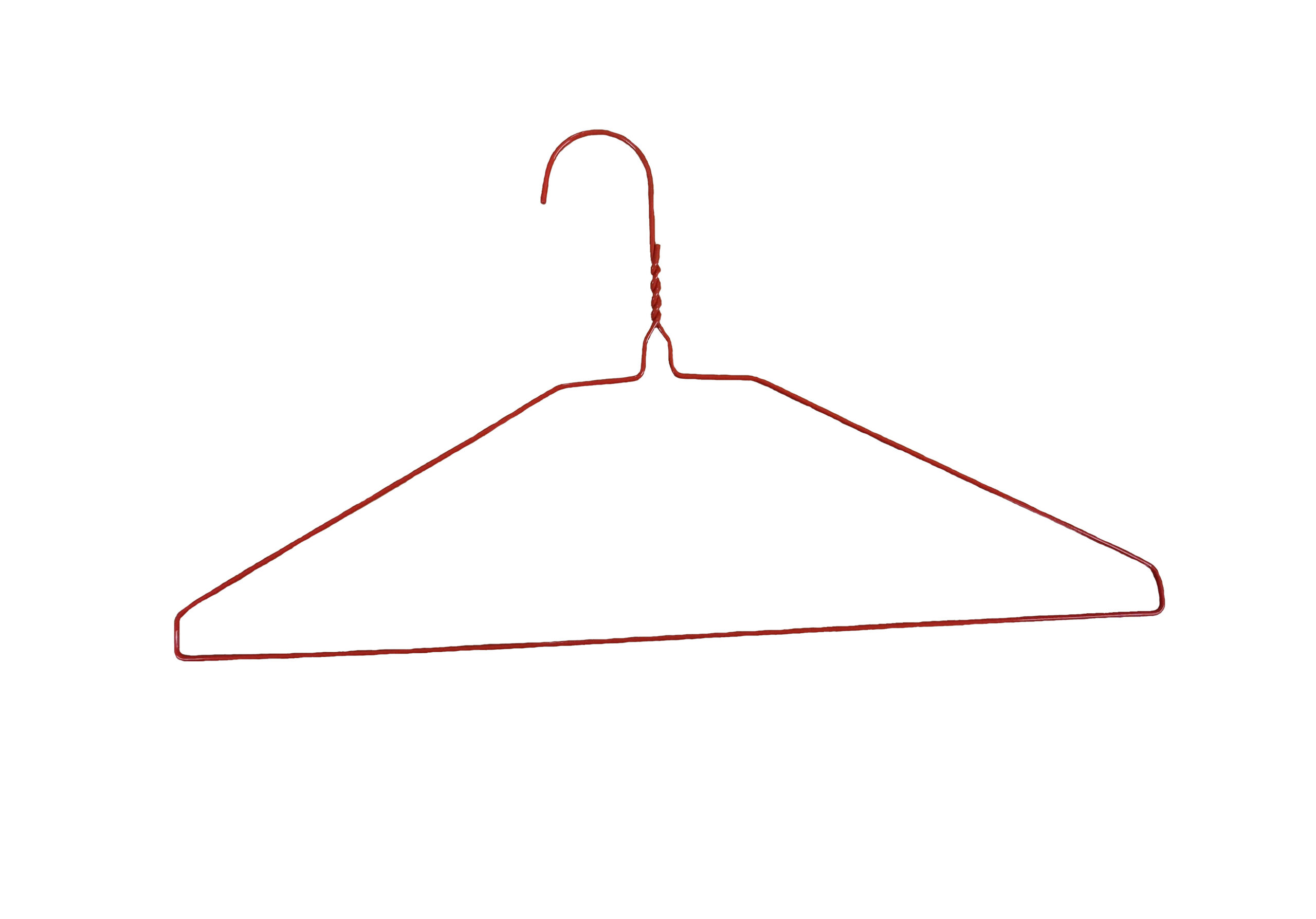 TCS 13g Red Suit Hanger 16" x500
